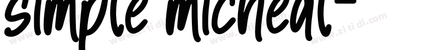 simple micheal字体转换